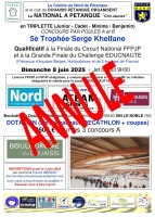 5e Trophée Serge KHELFANE - National Chti Jeunes - ANNULE !
